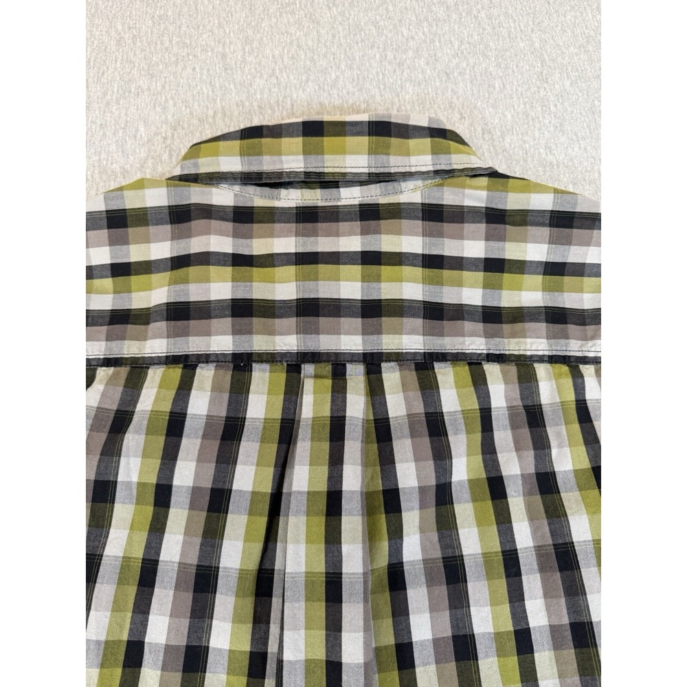 Carhartt Shirt Mens Large Black Yellow Cotton Relaxed Fit Button Long Sleeves Lg - Picture 15 of 16